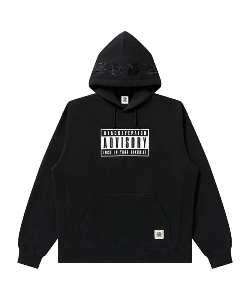＜BlackEyePatch＞ADVISORY LABEL HOODIE