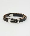 ＜OUR LEGACY＞2 CM BRAIDED BELT-Black Leather
