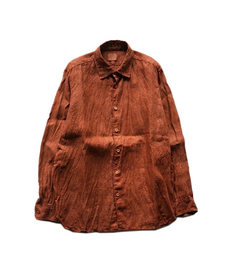 山内＞泥染ヘンプツイルシャツ(te-chi) | MAKES ONLINE STORE