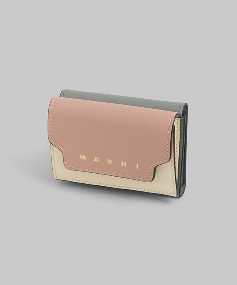 MARNI＞サフィアーノレザー製三つ折りウォレット | MAKES ONLINE STORE