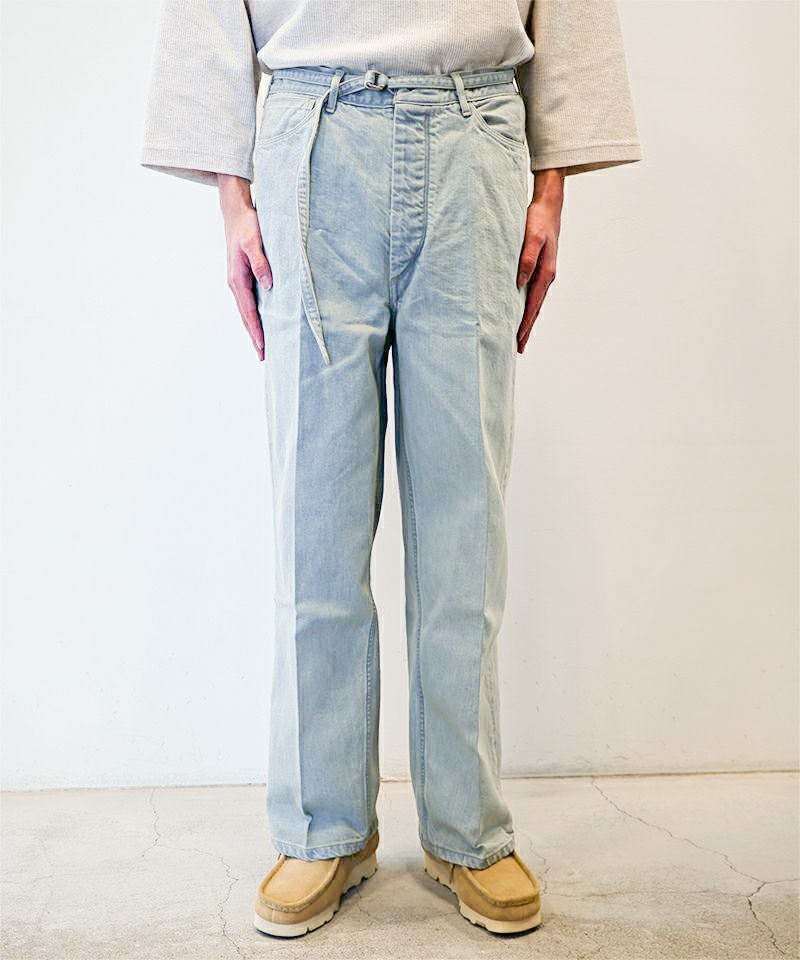 blurhms＞12.9oz Denim Narrow Belted Pants | MAKES ONLINE STORE