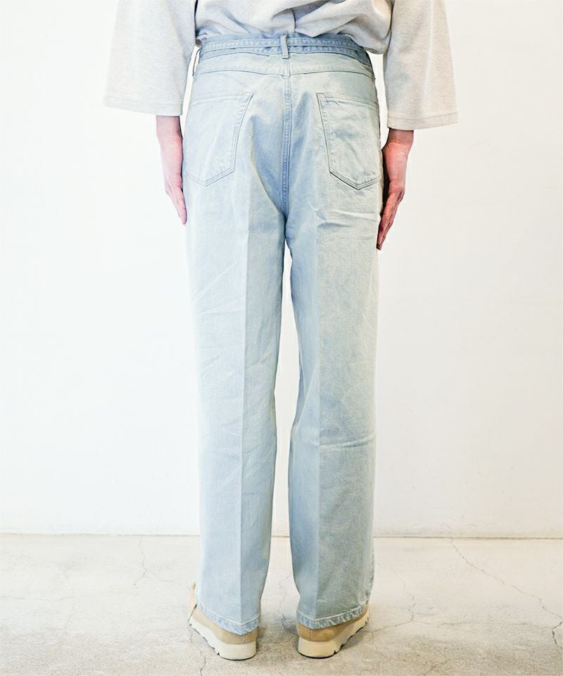 blurhms＞12.9oz Denim Narrow Belted Pants | MAKES ONLINE STORE