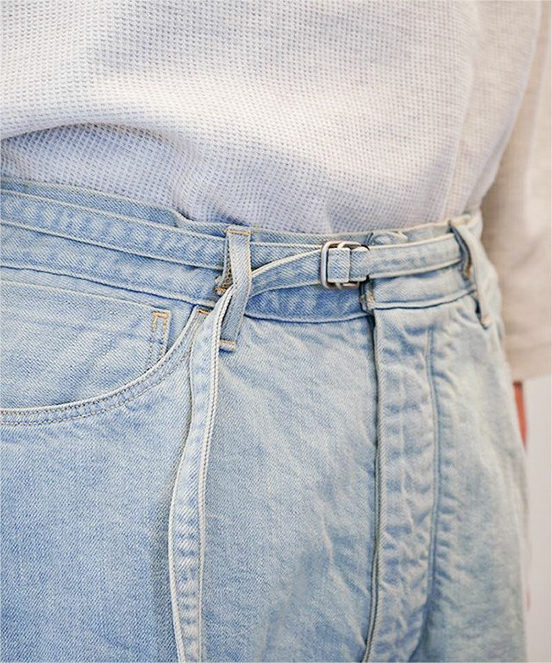 blurhms＞12.9oz Denim Narrow Belted Pants | MAKES ONLINE STORE