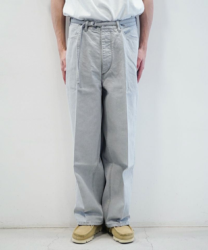 blurhms＞12.9oz Denim Narrow Belted Pants | MAKES ONLINE STORE