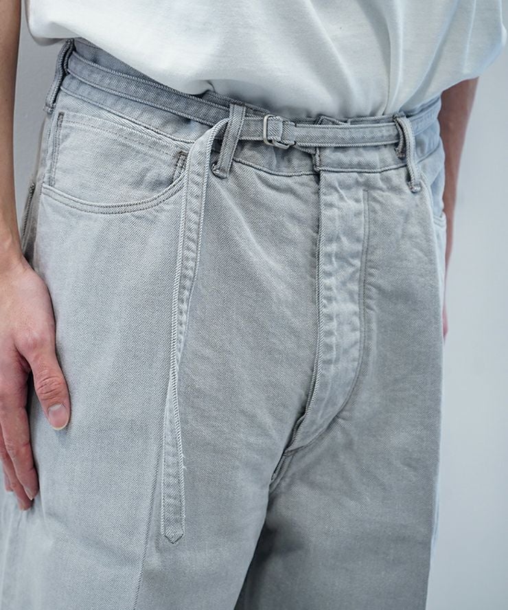 blurhms＞12.9oz Denim Narrow Belted Pants | MAKES ONLINE STORE