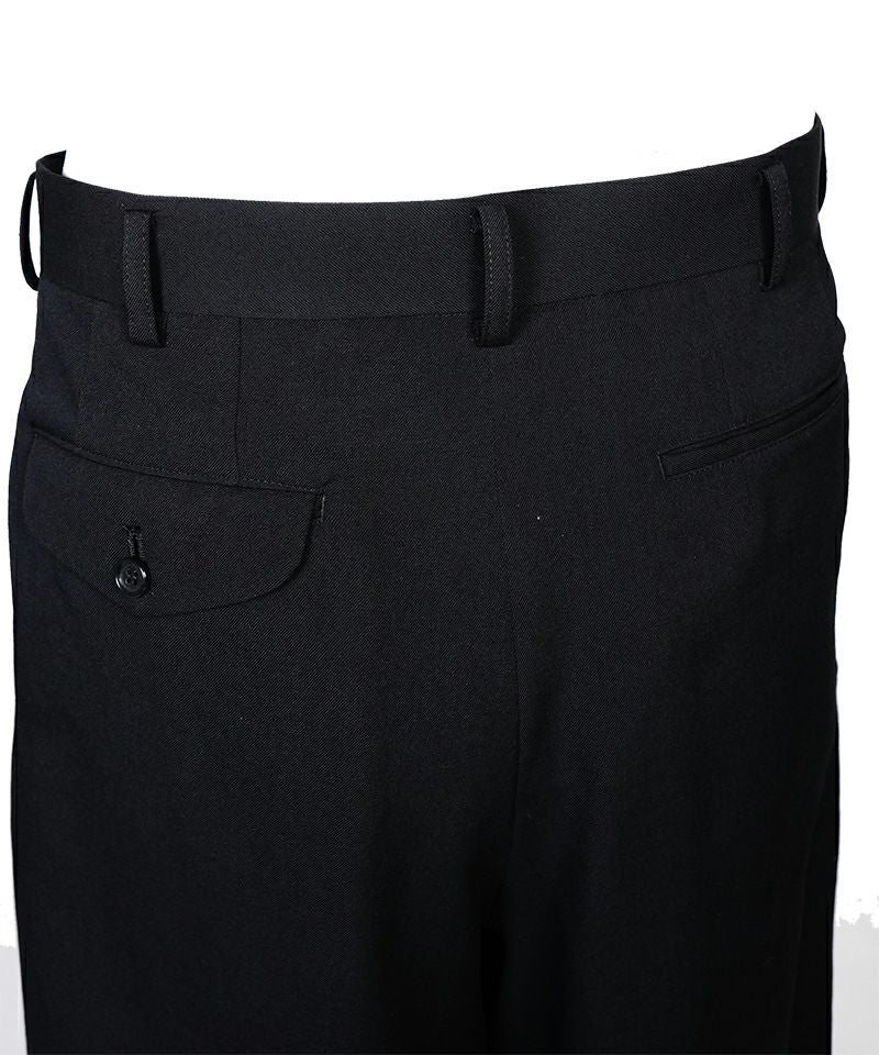 BLACK COMME des GARCONS＞ウールギャバジン パンツ (1O-P008-052