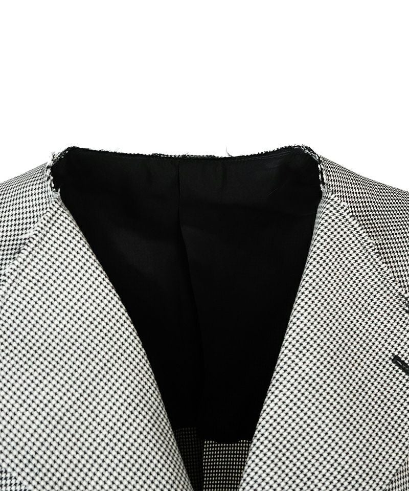 BLACK COMME des GARCONS＞ハードウール 千鳥格子 (1O-J011-052