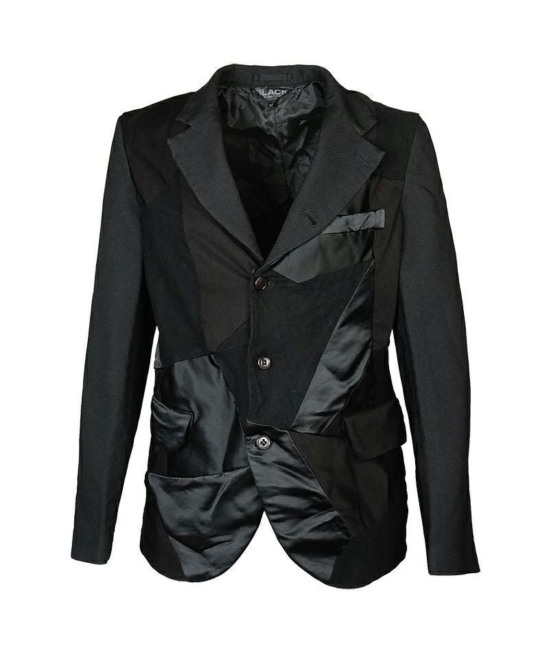 コムデギャルソンブラックパッチワークジャケット Black Comme Des Garçons パッチワーク ジャケット | ブラック