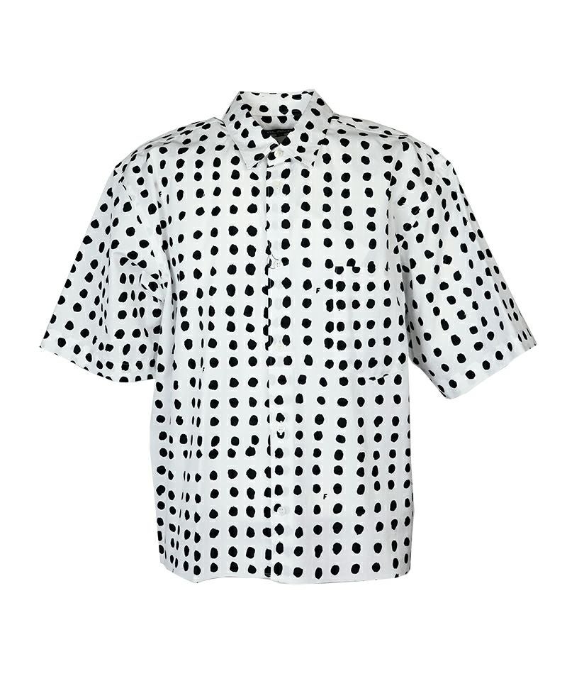 Black CdG 15ss Filip Pagowski シャツ BLACK COMME des GARCONS＞綿ブロード FILIP PAGOWSKI プリント シャツ