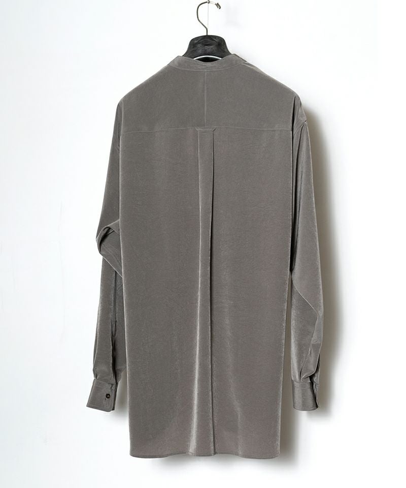 25SS ドウギシャツ チャコール サイズ4 RAINMAKER＞BAND COLLAR DOUGI SHIRT | MAKES ONLINE STORE