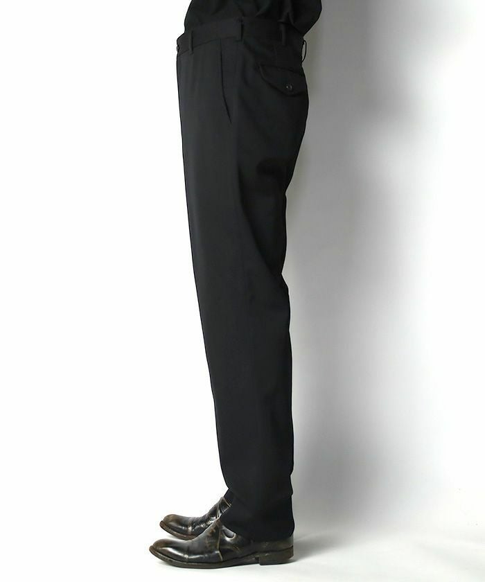 COMME des GARCONS HOMME PLUS＞ウールギャバジン スリムスラックス