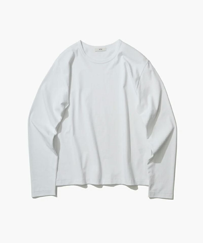 ATON＞DRY COTTON JERSEY LONG SLEEVE T-SHIRT | MAKES ONLINE STORE