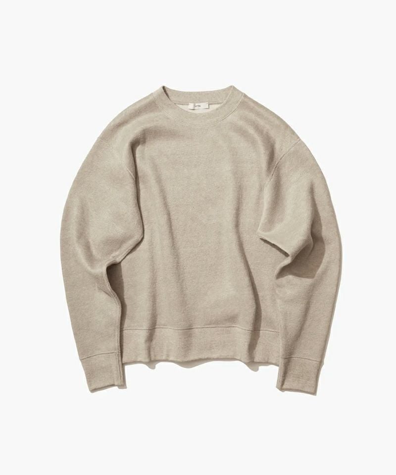 ATON＞LINEN JERSEY LONG SLEEVE PULLOVER | MAKES ONLINE STORE