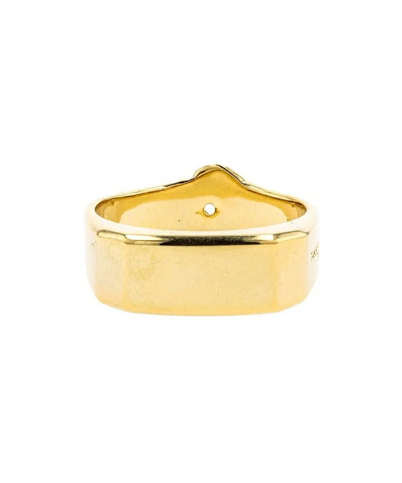 ＜TAKAHIROMIYASHITATheSoloist.＞bone shaped signet ring.-S-