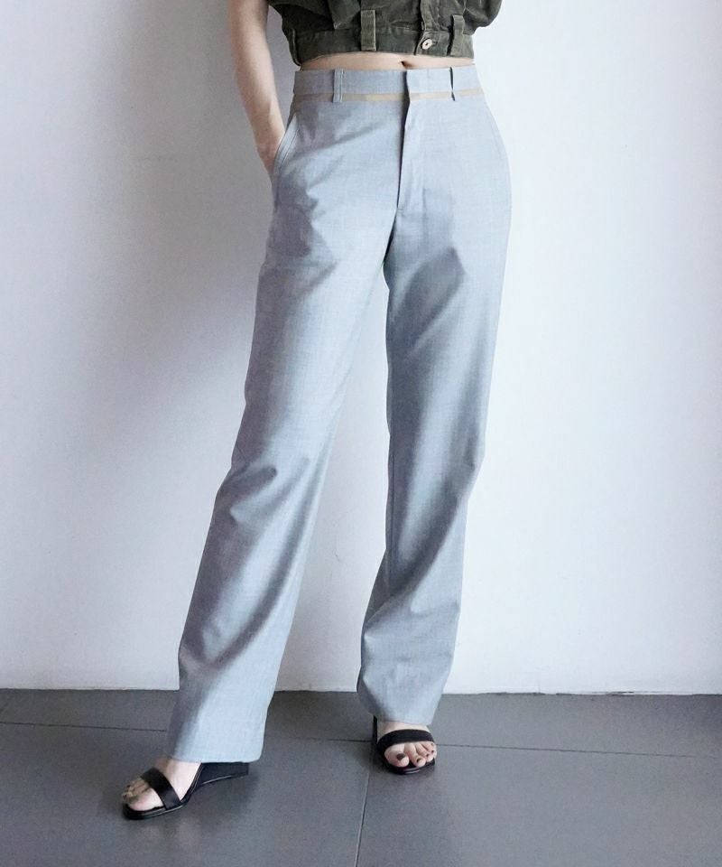 FUMIKA＿UCHIDA＞ZIPPED HEM SLACKS | MAKES ONLINE STORE