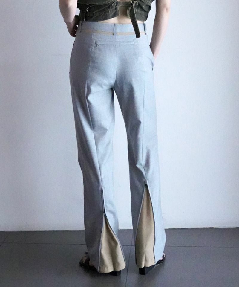 FUMIKA＿UCHIDA＞ZIPPED HEM SLACKS | MAKES ONLINE STORE