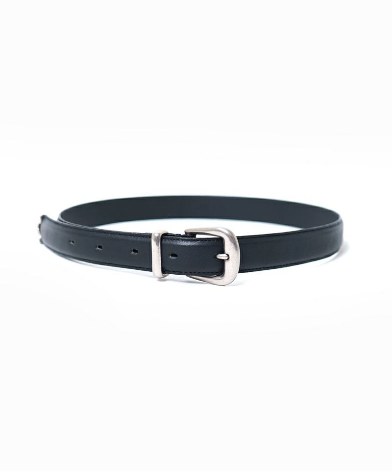 ＜YLÈVE＞LEATHER BUCKLED BELT