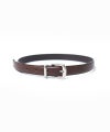 ＜YLÈVE＞LEATHER BUCKLED BELT