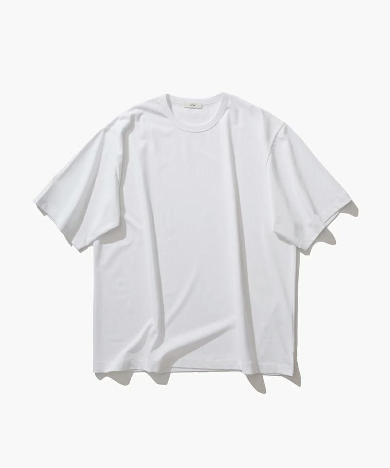新品ATON DRY COTTON JERSEY CREWNECK T 04 白 ATON＞DRY COTTON JERSEY | CREWNECK T-SHIRT | MAKES ONLINE STORE