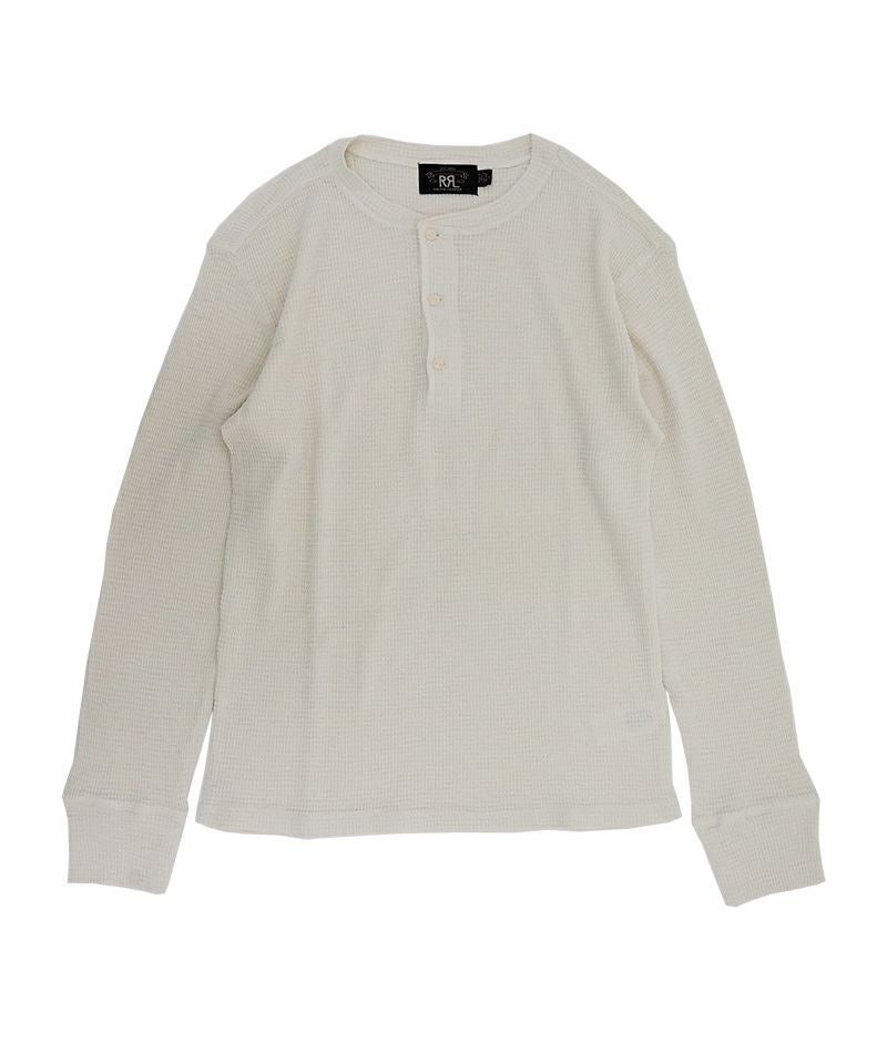 ＜RRL＞WAFFLE KNIT COTTON HENRY L/S(KMI16820001)
