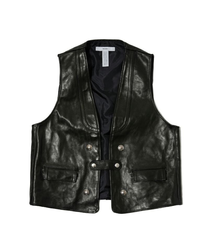 ＜MASSES＞HORSE LEATHER VEST VINTAGE