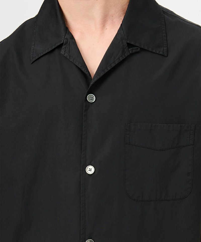 OUR LEGACY＞HEUSEN SHIRT SHORTSLEEVE -Black All Day Poplin