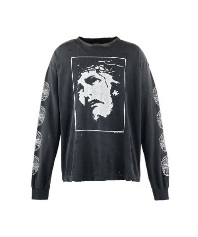 SAINT MICHAEL＞LS TEE / LOVE SAINT / BLACK | MAKES ONLINE STORE