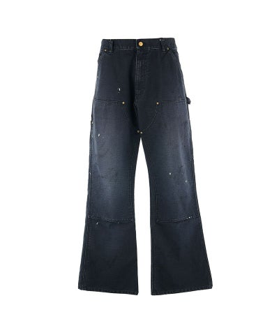 SAINT MICHAEL＞DOUBLE KNEE PANTS / BLACK | MAKES ONLINE STORE