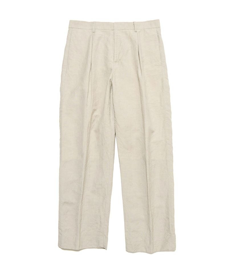 SOPHNET.＞LINEN WOOL 1TUCK SLACKS | MAKES ONLINE STORE