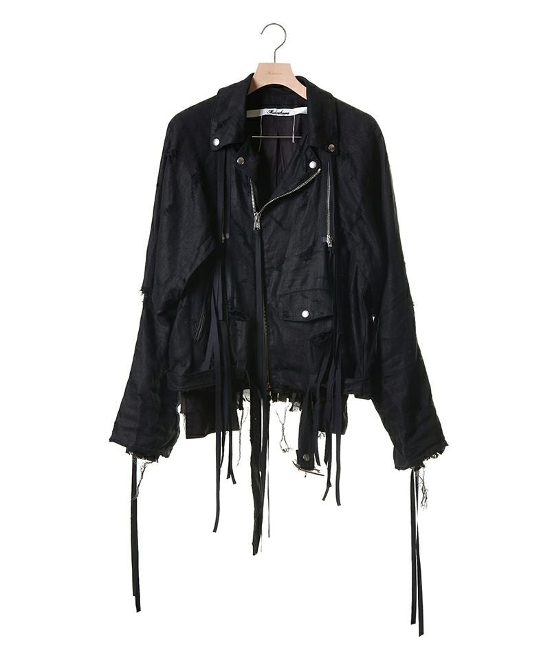＜Midorikawa＞LINEN DOCKING RIDERS JACKET (MID25SS-JK04)