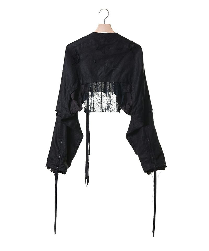 Midorikawa＞LINEN DOCKING RIDERS JACKET (MID25SS-JK04) | MAKES