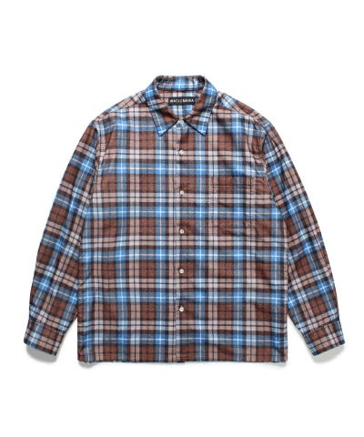 WACKO MARIA＞CHECK FLANNEL REGULAR COLLOR SHIRT | MAKES ONLINE STORE