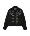 ＜The Letters＞BOLERO EMBROIDERY JACKET -RAYON GABARDINE-
