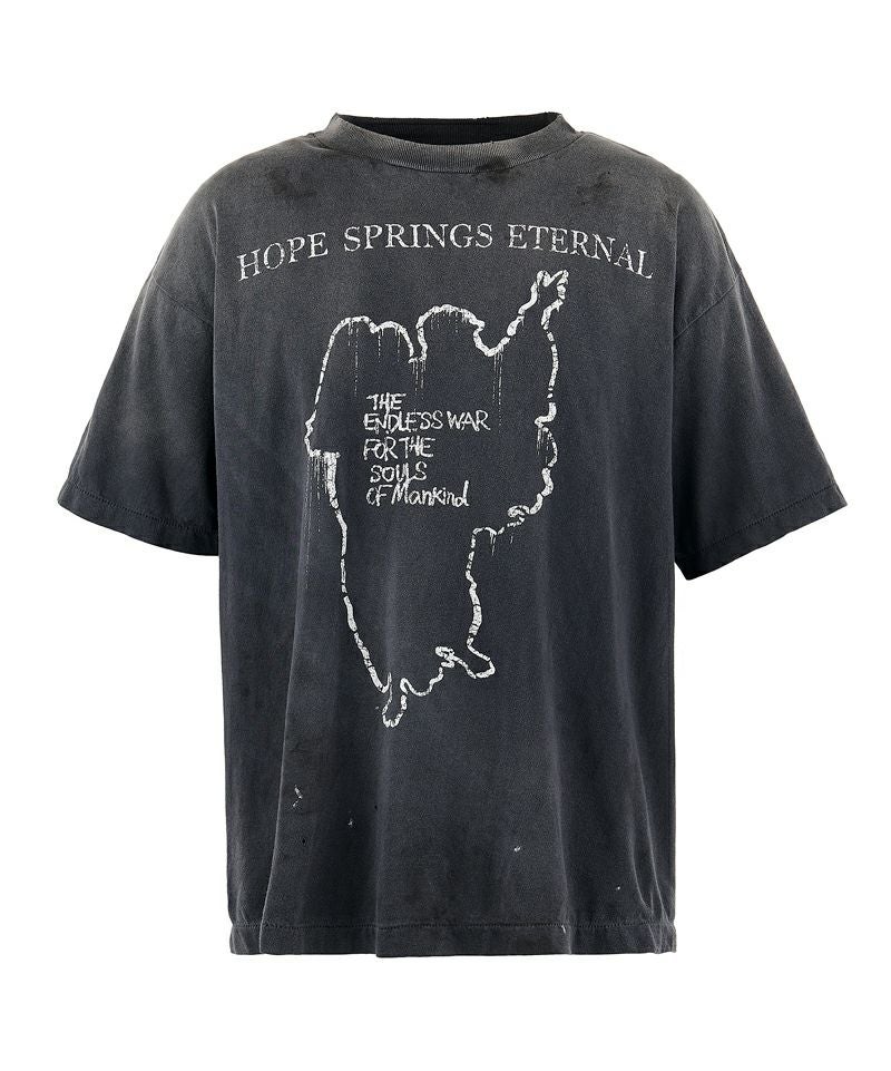＜SAINT MICHAEL＞SS TEE / HOPE SPRING / BLACK