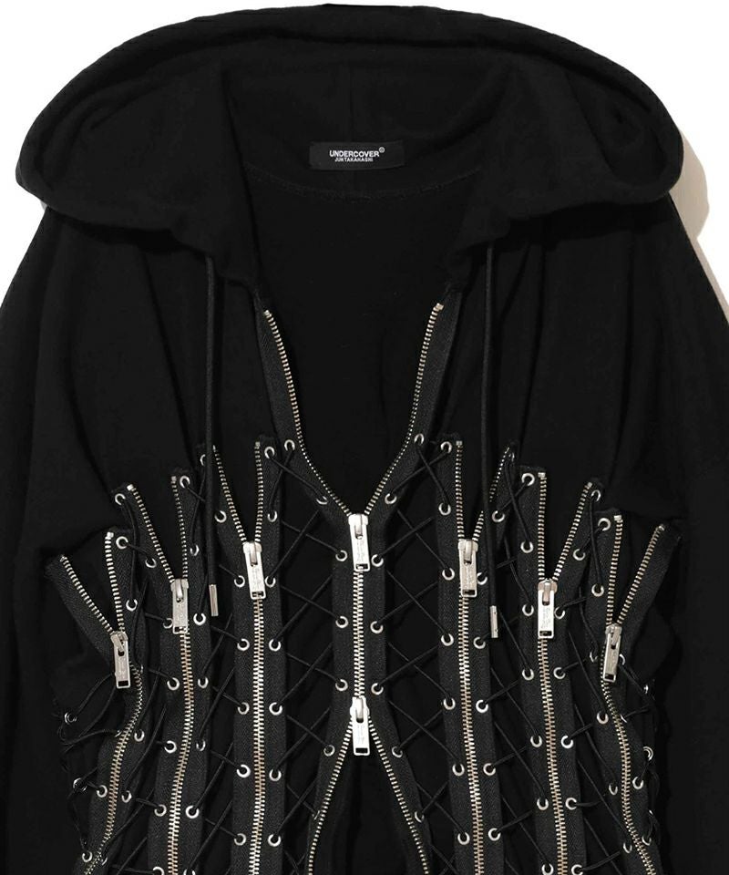 UNDERCOVER アンダーカバー 20AW T/Cウラケ羽織ZIPパーカー ブラック レディース UCZ1806 UNDERCOVER（アンダーカバー） パーカー UC2E1806 レディース メンズ