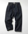 ＜GOLD＞RECYCLED WASTE SUVIN COTTON YARN 14oz.DENIM 5POCKET WIDE PANTS VINTAGE WASHED