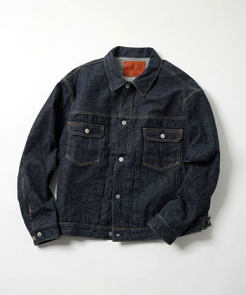 GOLD＞RECYCLED WASTE SUVIN COTTON YARN 14oz.DENIM JACKET | MAKES
