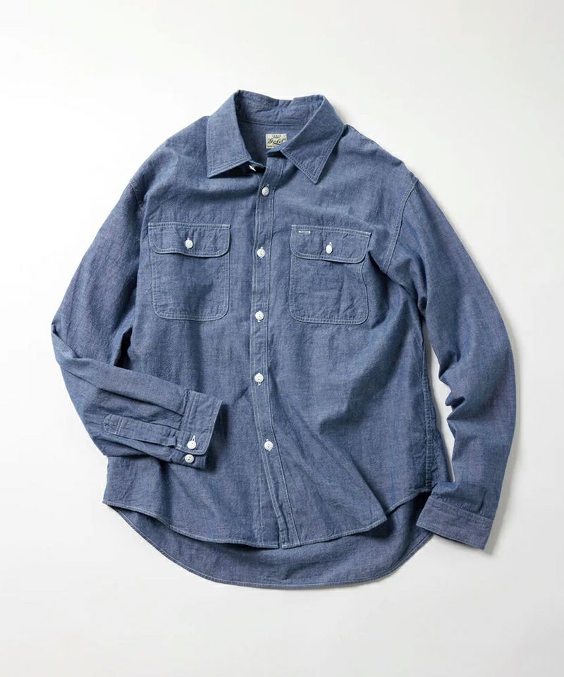 GOLD＞CHAMBRAY WORK SHIRT | MAKES ONLINE STORE