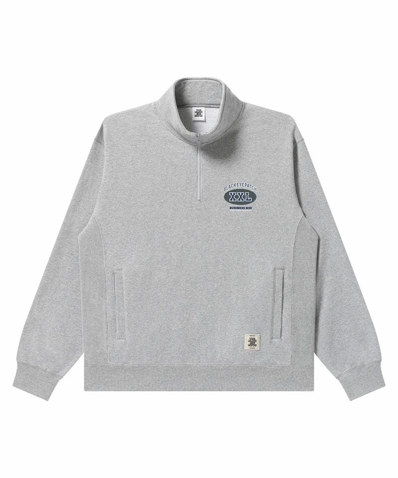 BlackEyePatch＞BUSINESS SIZE HALF ZIP SWEAT | MAKES ONLINE STORE