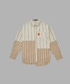 ＜ALWAYS OUT OF STOCK＞CRAZY STRIPE L/S SHIRT