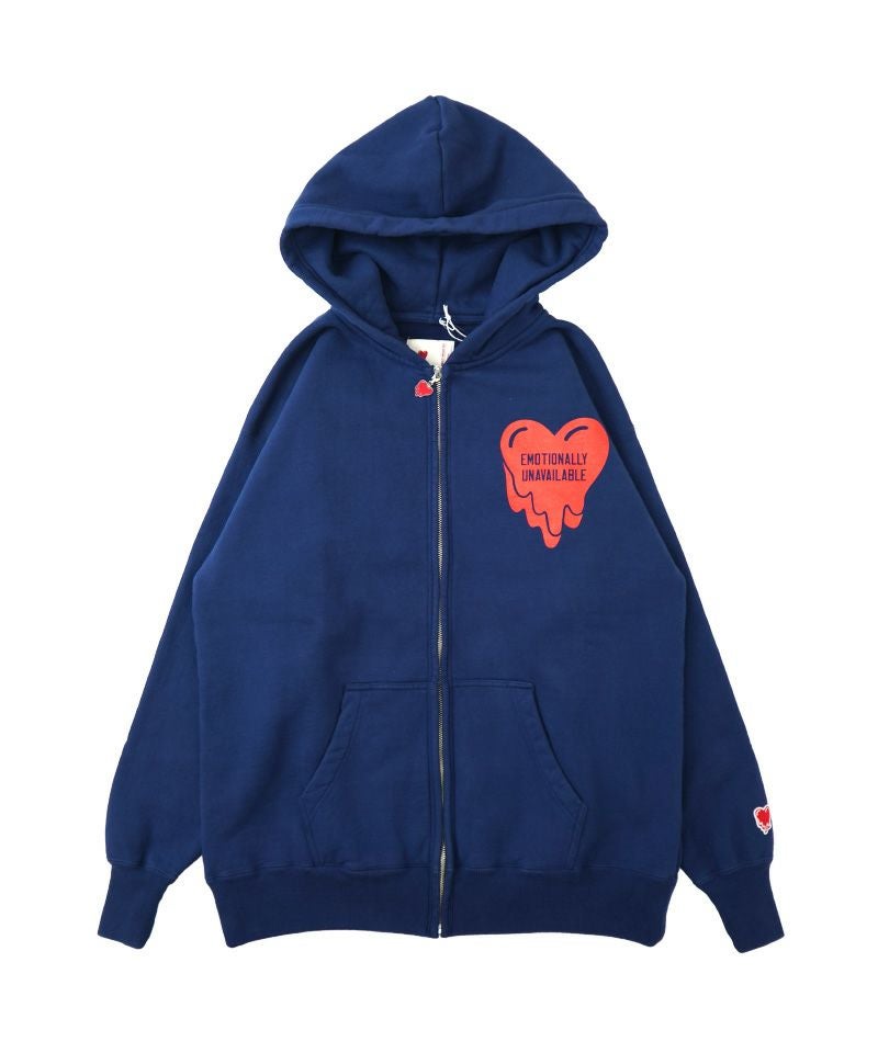 ＜EMOTIONALLY UNAVAILABLE＞EU DARKSIDE FULL ZIP/NAVY
