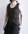 ＜PHOTOCOPIEU＞ROUND-HEM TANK TOP