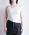 ＜PHOTOCOPIEU＞ROUND-HEM TANK TOP