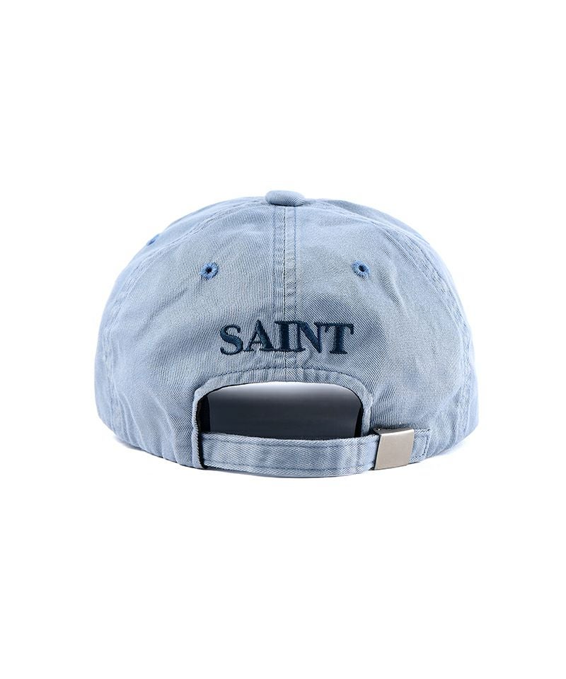 SAINT MICHAEL 6PANEL CAP LACERATING ネイビー SAINT MICHAEL＞6PANEL CAP / LACERATING / BLUE | MAKES ONLINE STORE