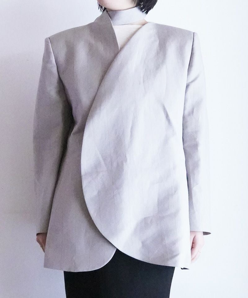 ＜PHOTOCOPIEU＞ASYMMETRIC OVAL JACKET