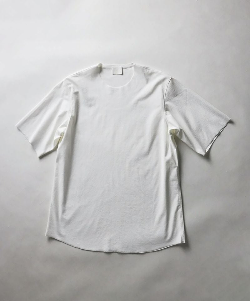 山内＞強撚フリーカットポンチ・ショートスリーブTシャツ | MAKES