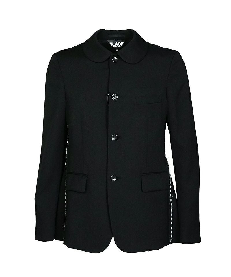 ＜BLACK COMME des GARCONS＞ウールギャバジン ジャケット (1O-J024-052)