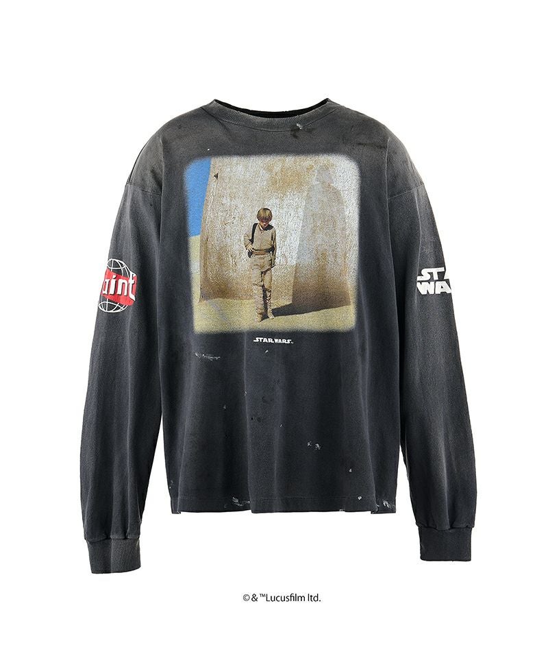 SAINT MICHAEL セントマイケル 25SS 日本製 SW_SS TEE / STARWARS スターウォーズ Tシャツ SM-HR8-0000-C62 XL BLACK SAINT Mxxxxxx トップス【新古品】【中古】【SAINT MICHAEL】 SAINT Mxxxxxx（セントマイケル） SAINT MICHAEL SAINT MXXXXXX スター