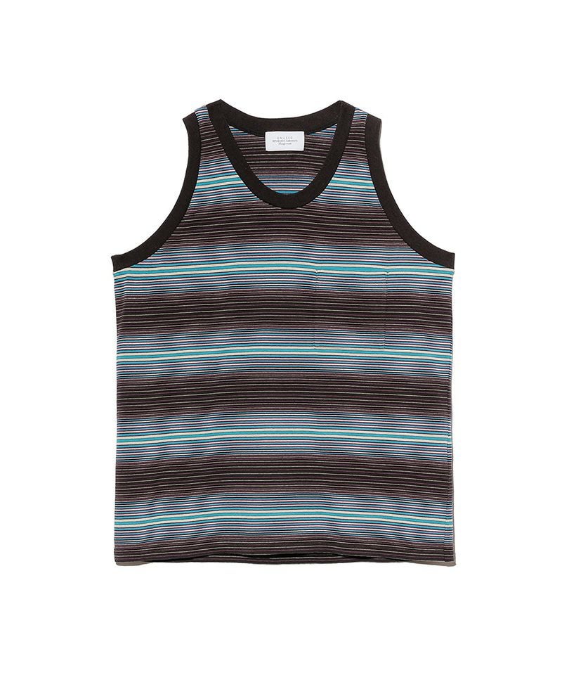 UNUSED＞Border tank top | MAKES ONLINE STORE