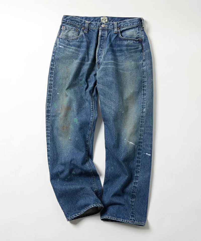 GOLD＞ RECYCLED WASTE SUVIN COTTON YARN 14oz. DENIM 5POCKET